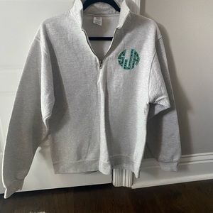 Monogram pullover sweatshirt